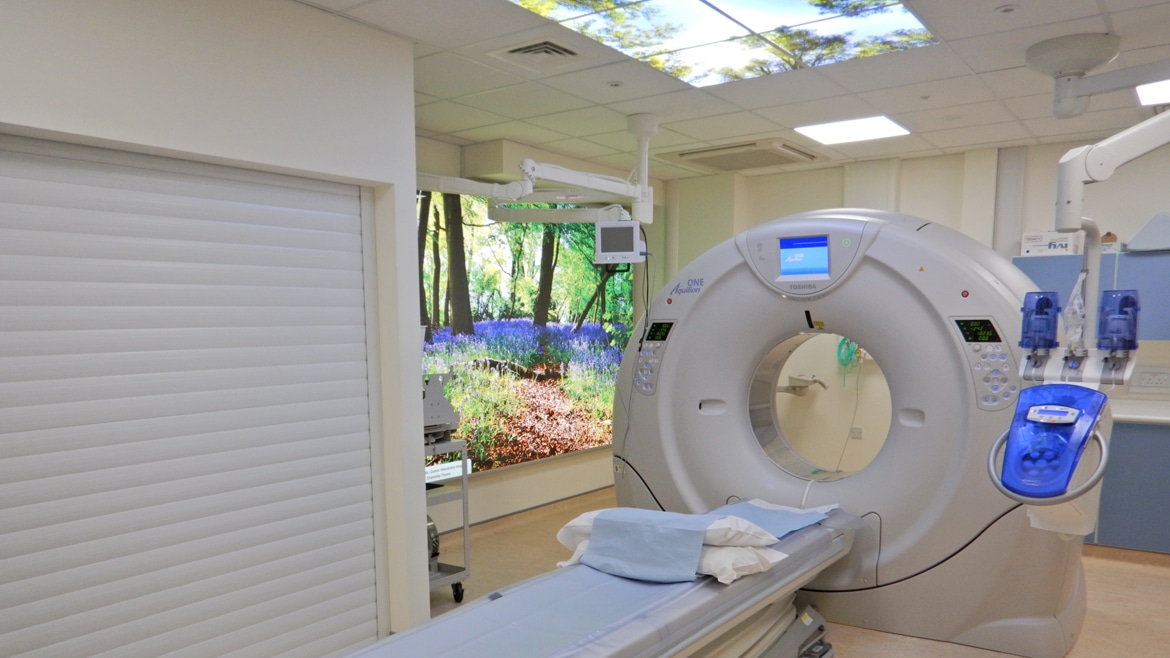 Health Industry - LED Lightbox in scan room